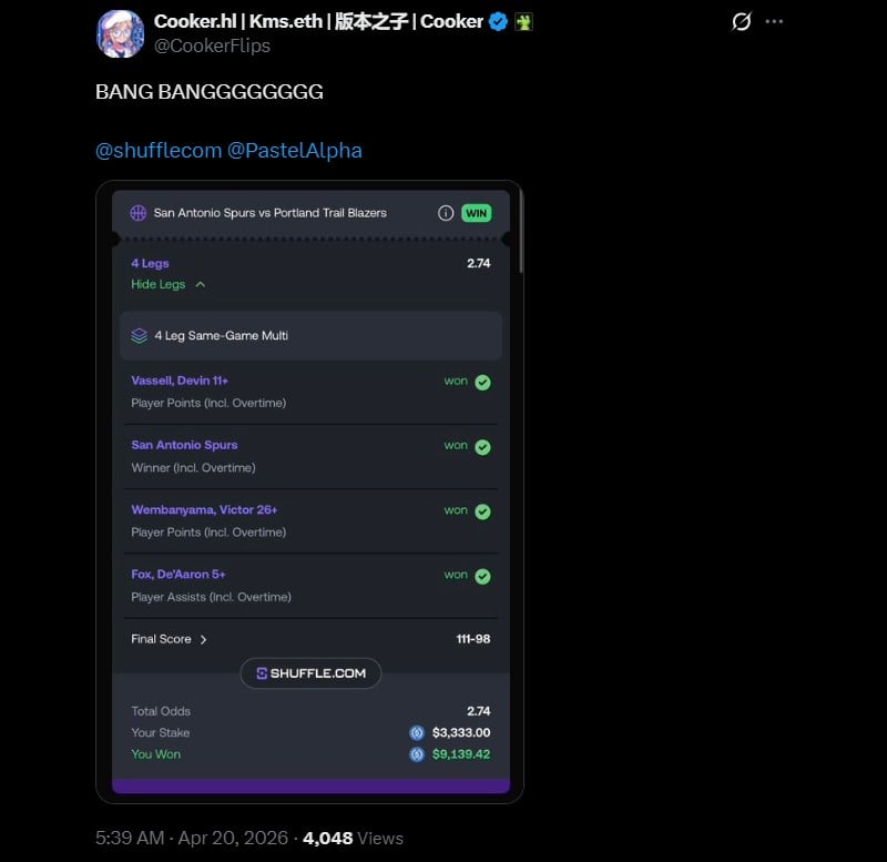 Twitter CookerFlips Converts Basketball Multi